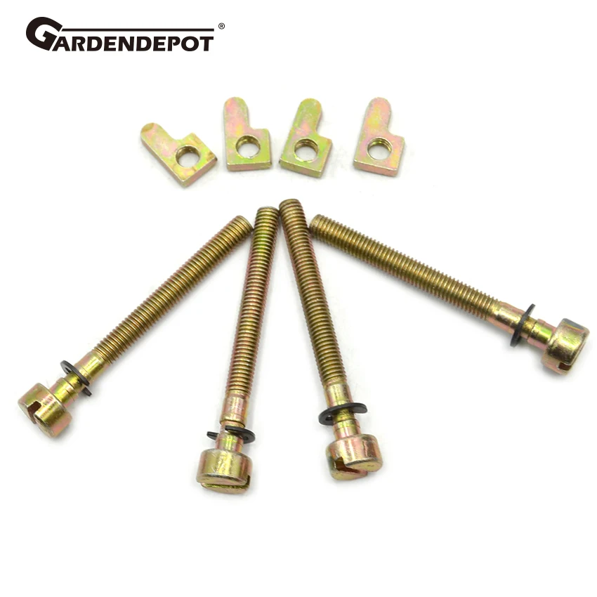 

PARTSPLUS 4Set Chain Bar Adjuster Tensioner Screw Fit HUSQVARNA 36 41 136 137 141 142 235 240 Chainsaw Replacement Parts