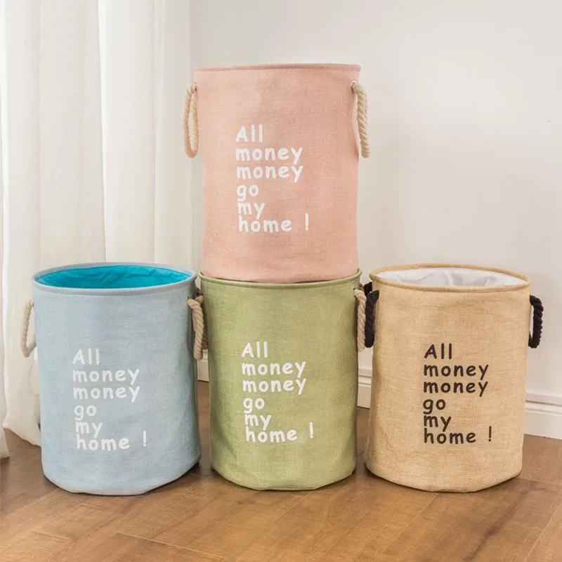 Большая складная корзина для белья детский Органайзер коробка хранения грязной