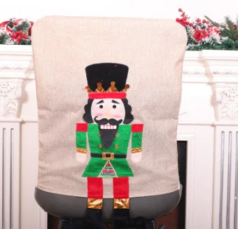 Рождественские чехлы для стульев классические Чехлы обеденных солдатиков
