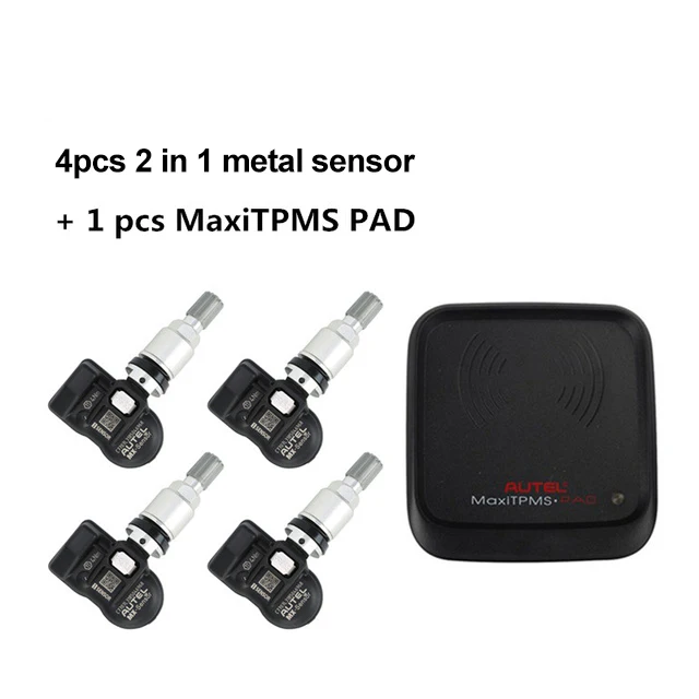 Autel MX-sensor TPMS 2 в 1 433 МГц 315 МГц MX sensor для autel MaxiTPMS TS601 диагностический инструмент контроль давления в шинах - Цвет: Pad 4pcs 2in1 metal