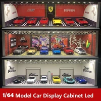 display cabinet bright scene carport led light jdm nissan nismo for scale 164 for model car diorama garage lbwk lambo
