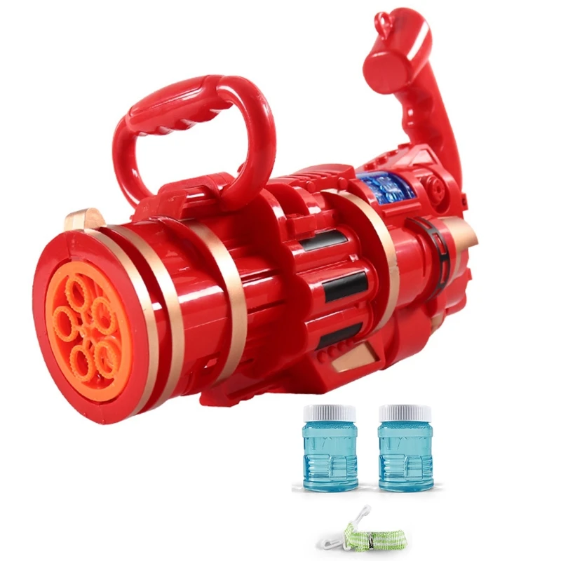 5-Hole Gatling Bubble Musical Toy Blowing Maker with Music & Light Interactive Outdoor Kits Beach Machine | Игрушки и хобби
