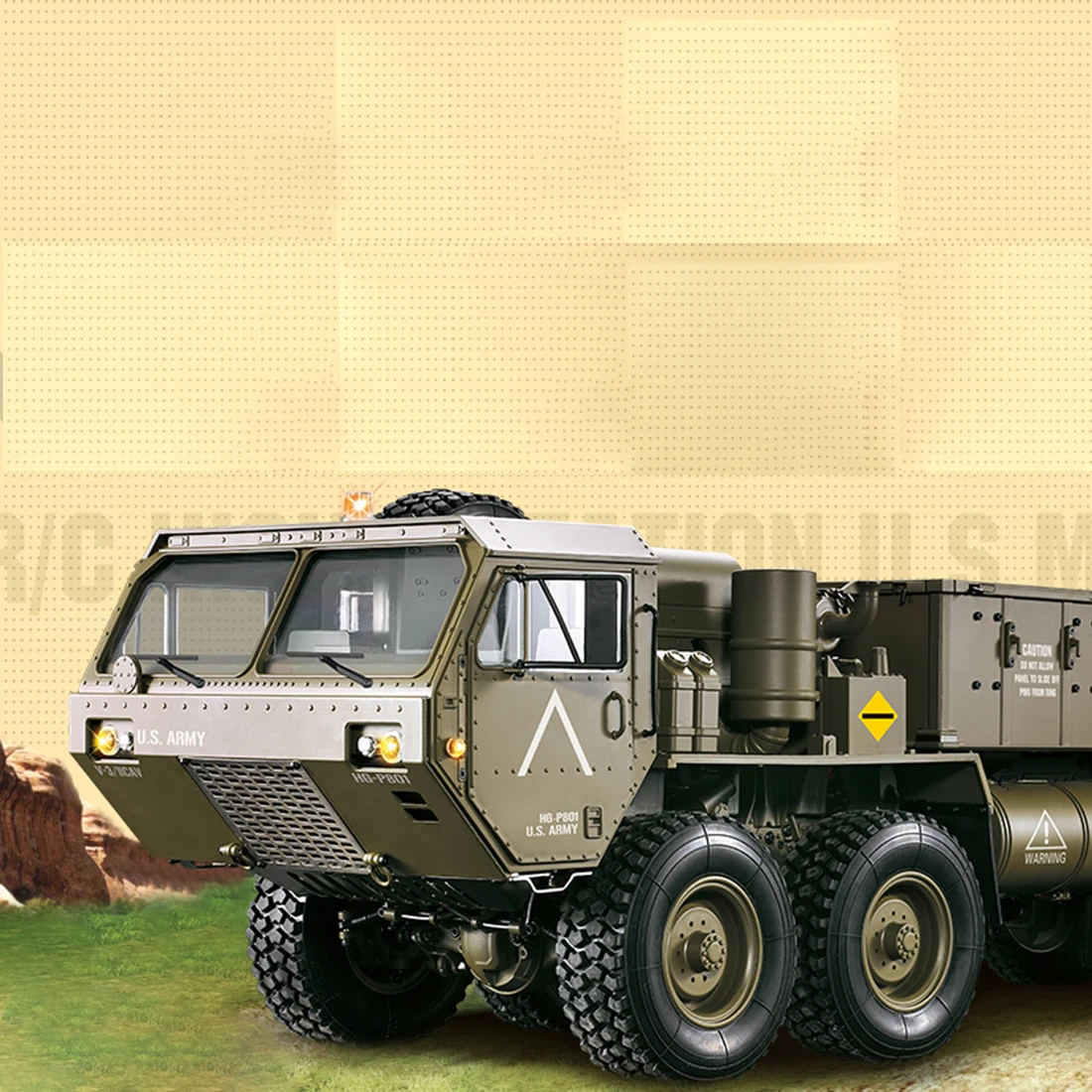 Harga 1:12 8X8 R/C 2.4G Listrik Remote Control Militray Truk Model Mobil Semua Terrin Truk Kit-Suara Dan Versi Ringan Olive Drab