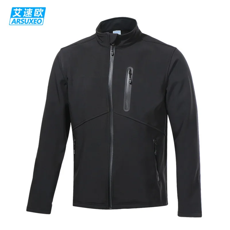 Мужская велосипедная куртка ARSUXEO Зимняя Теплая Флисовая для горных велосипедов