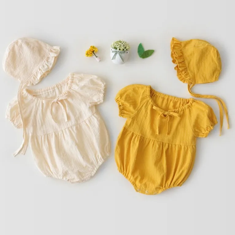 Хлопковая одежда для новорожденных от 0 до 3 лет боди маленьких девочек Детский