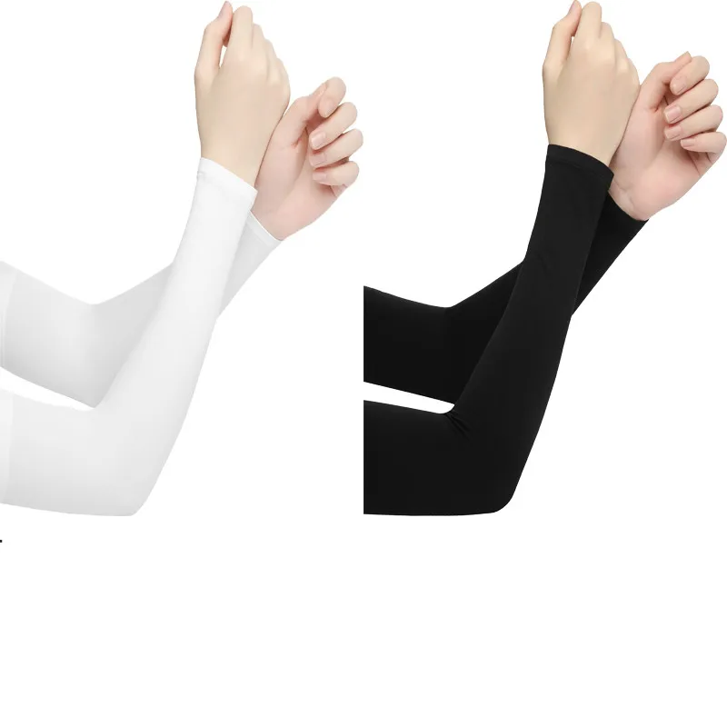 

2 пары, защита от ультрафиолетовых лучей Ice Silk GlovesIce рукава для защиты от солнца для верховой езды и вождения для фитнеса бега баскетбола защита для рук