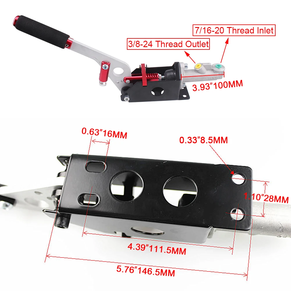 Алюминиевый Гидравлический Дрифт RASTP гоночный ручной тормоз электронный