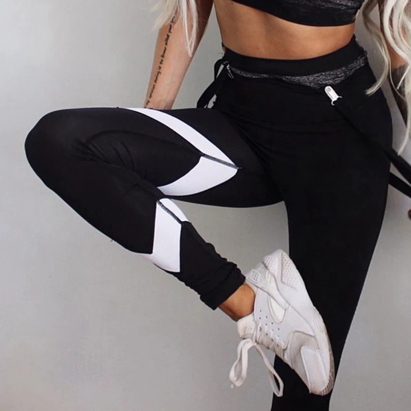 Новинка модные женские леггинсы с высокой талией сшитые Damen трикотажные черные