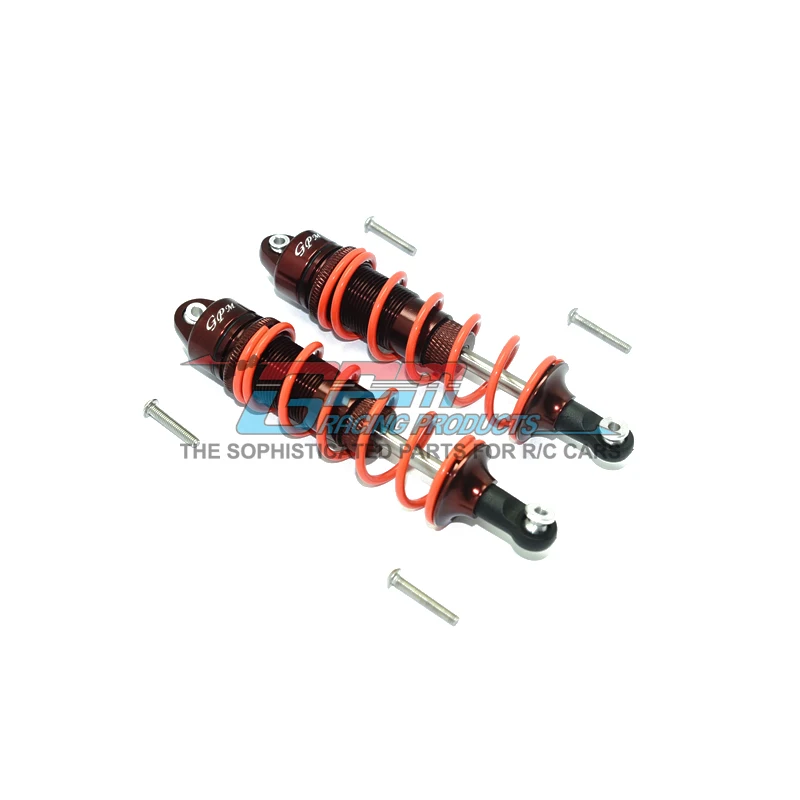 ГПМ ARRMA 1/8 Неро Фазон 6S Монстр Трак Алюминиевые универсальные амортизаторы переднего и заднего подвесок. Расстояние между центрами составляет 110 мм.