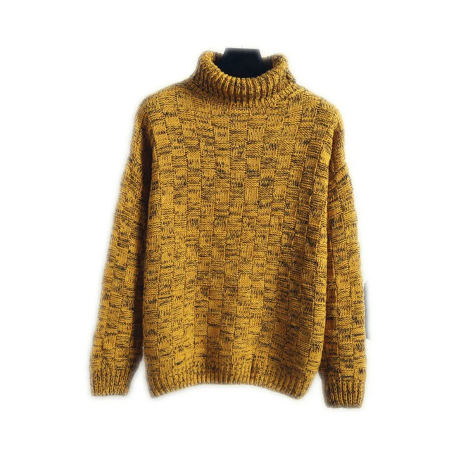 Новое поступление 0 5 плотный зимний вязаный женский свитер с воротником хомут