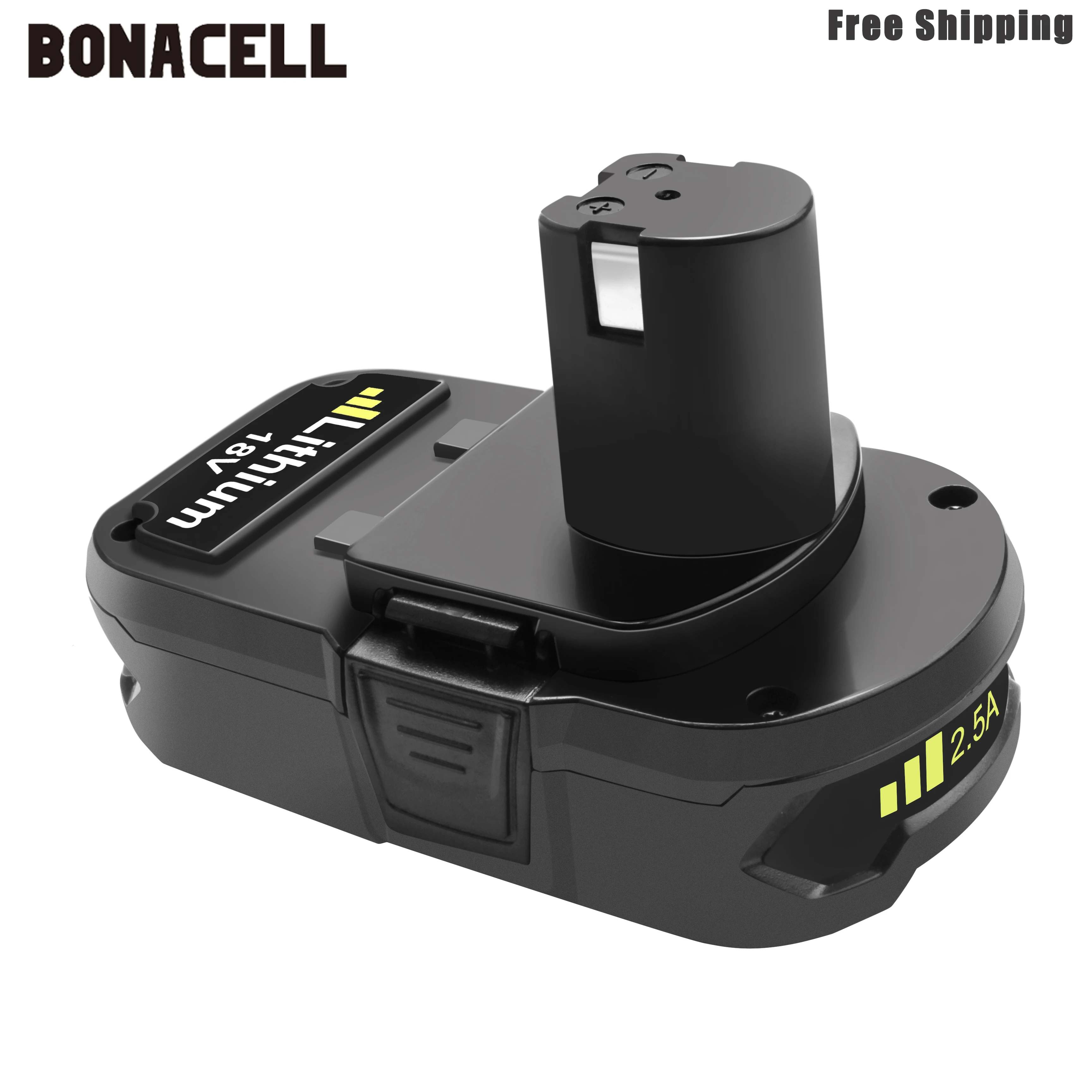 Аккумуляторная батарея bonacell 2500 мАч запасная литий ионная для Ryobi P104 P105 P103 P107 P731 P740