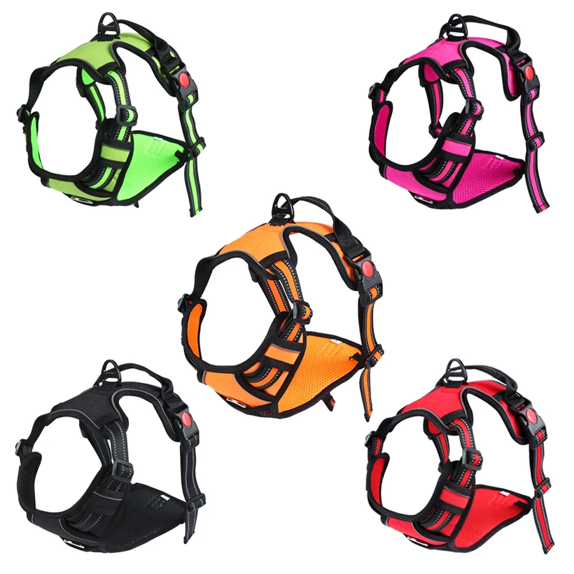 

Soft Adjustable Dog Harness, Large Dog Walking Vest, Chest Leash, Pet Accessories,for Small,Medium Large Dogs Pitbull Accesorios