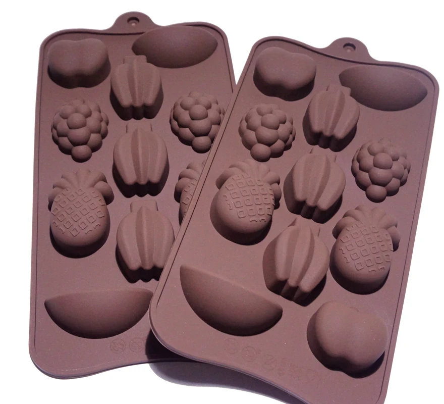11 ячеек коричневые силиконовые формы для торта инструменты выпечки на тему