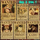 Японский мультфильм Короля Пиратов плакат в стиле ретро из крафт-бумаги бар офис Кофе магазина домашних художественная Наклейка на стену