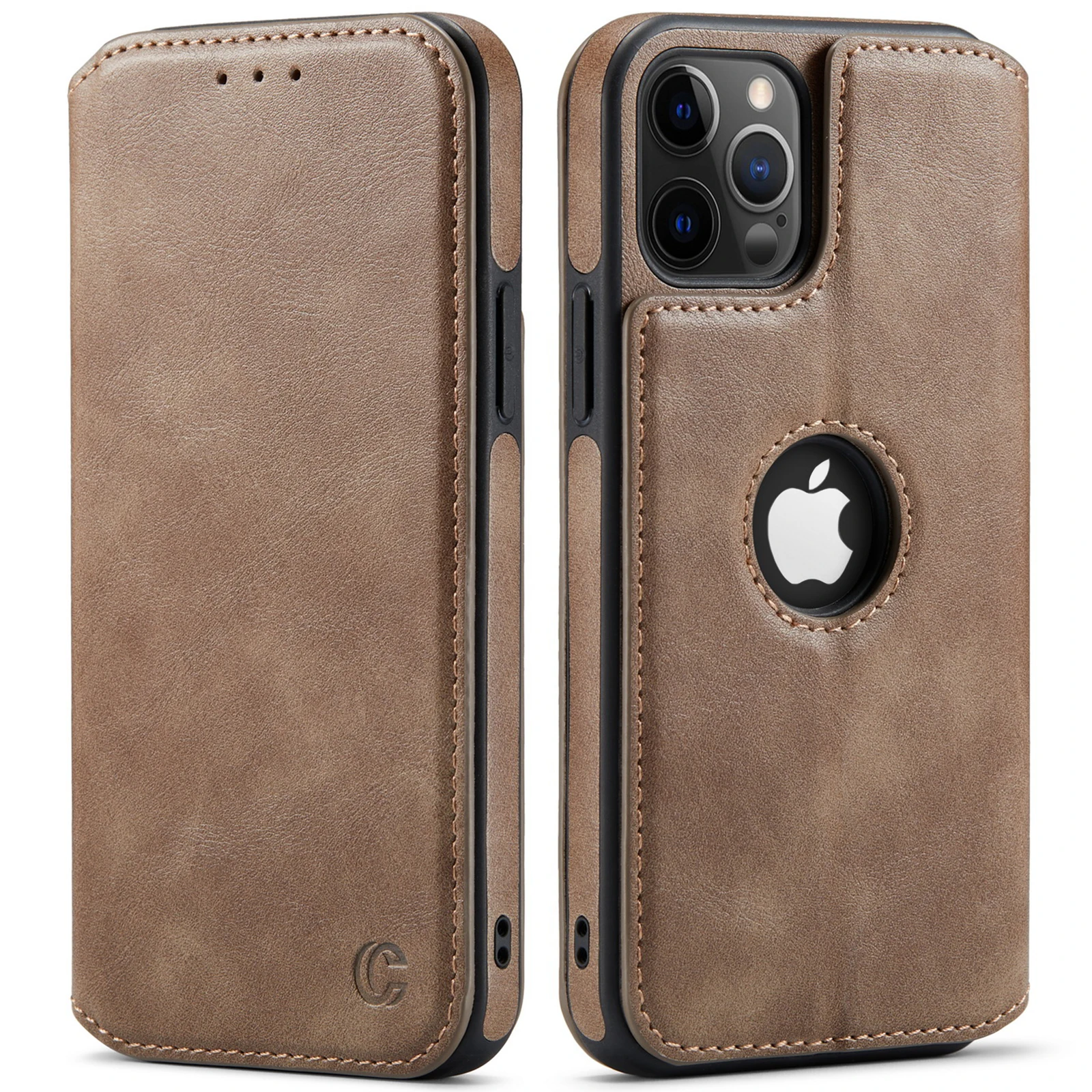 

NEW Leather Case For iPhone 12 11 Pro Max Wallet Case Slim Magnetic Flip Cover For iPhone 12 11 Leather Card Holder Slot Case