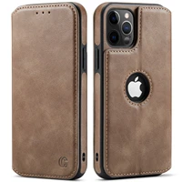 new leather case for iphone 12 11 pro max wallet case slim magnetic flip cover for iphone 12 11 leather card holder slot case