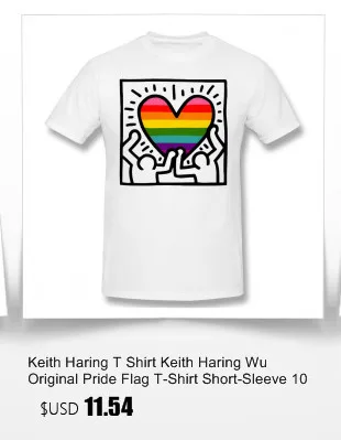 Keith Haring, футболка, Keith Haring, Gay Version 1, футболка с принтом, 100 хлопок, Мужская футболка, короткий рукав, отличная футболка