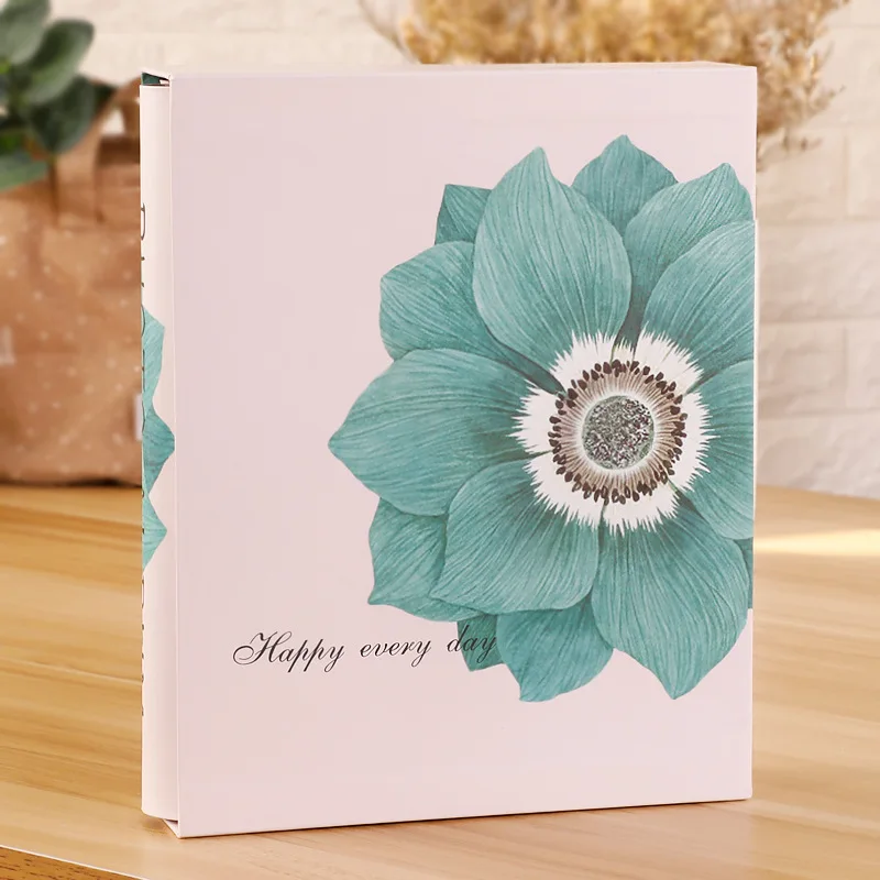 6 дюймовый фотоальбом с 200 карманами для хранения фотографий Скрапбукинг чехол