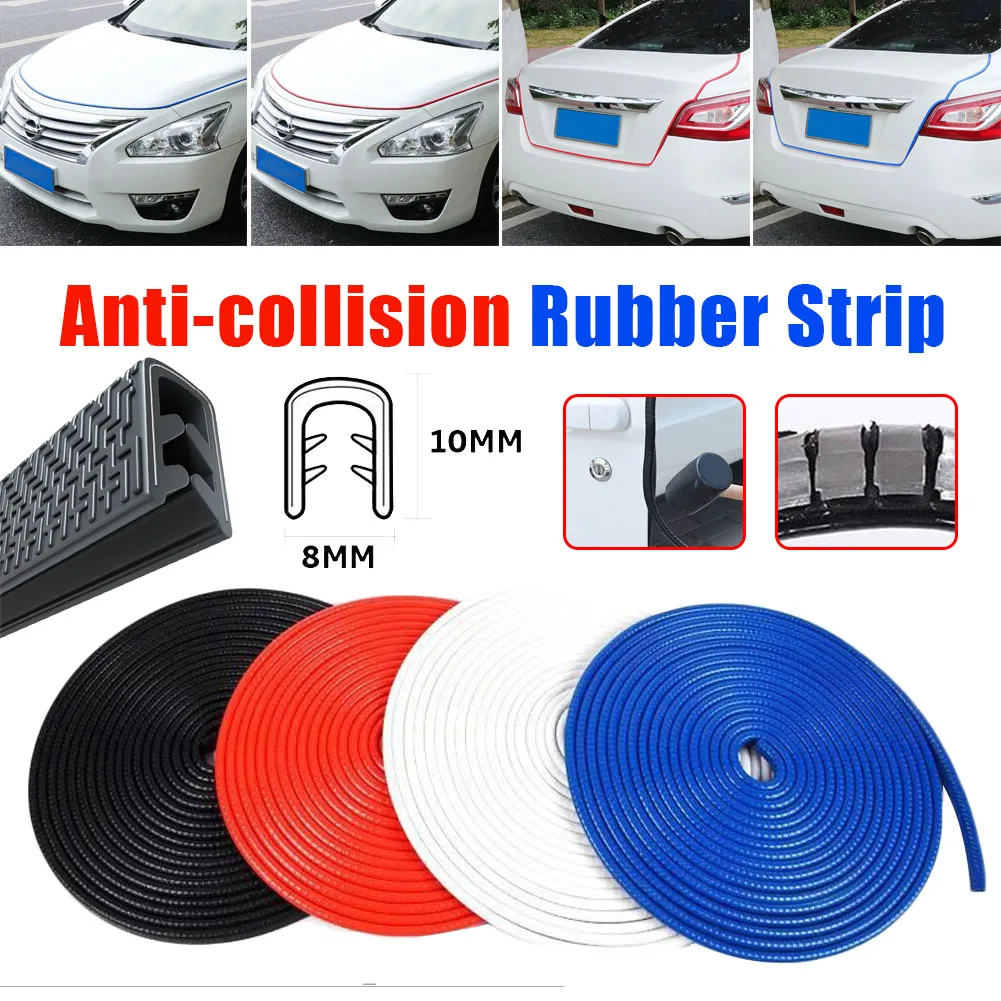

5M Type Car Strips Sealing Scratch Protector Moulding Strip Protection Anti-rub Door Edge Rubber Strip DIY Car-styling