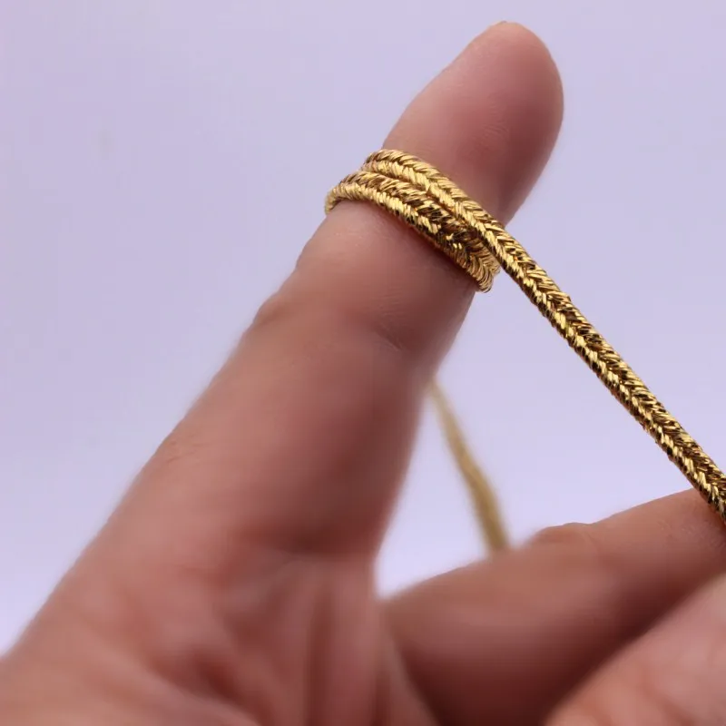 3 мм * 10 ярдов Золотая лента и ободковая для одежды аксессуары дивана занавеска