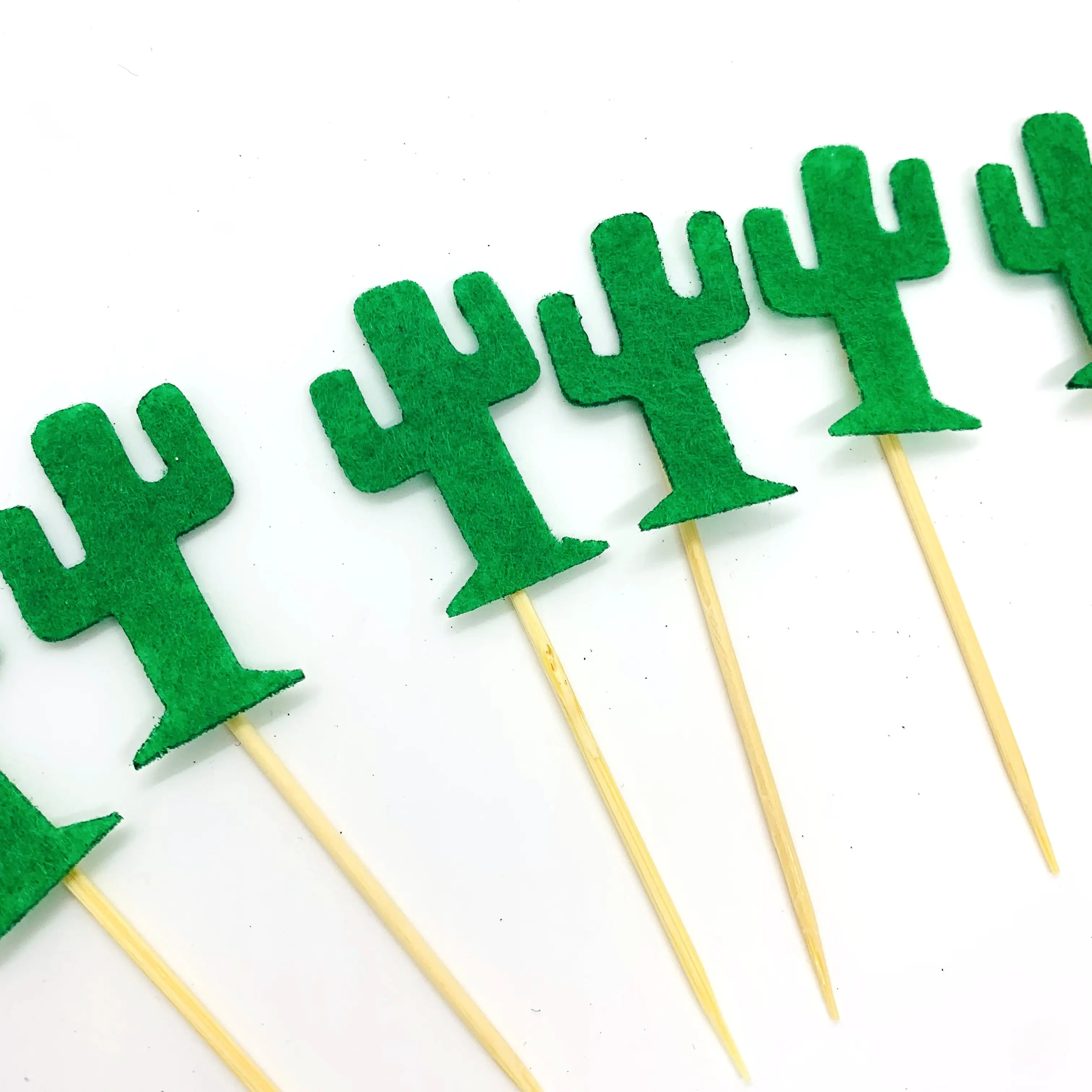 20pcs Cactus Cake Topper Flags Birthday Party Decorations Supplies For Home Decor Dinner Tableware Children Room Dessert Baby - купить по