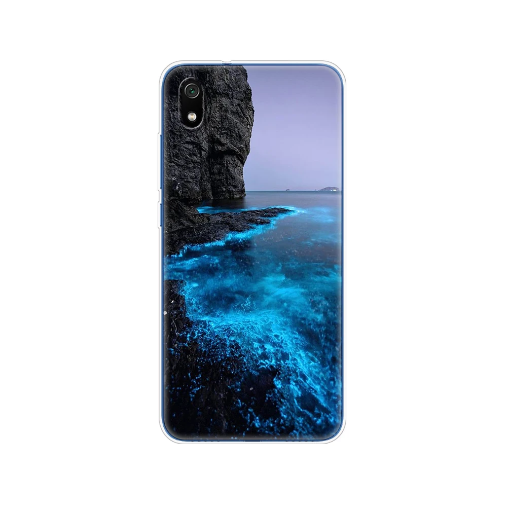 For Xiaomi Redmi 7A Case Painted Silicon Soft TPU Back Phone Cover for redmi 7 a case hongmi 7a Full 360 Protective Coque Bumper