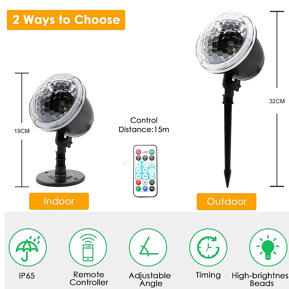 

Snowfall Projector stage light Christmas LED Stage LightS Outdoor Ball Party Light Stage Lights For Home KTV Wedding Show