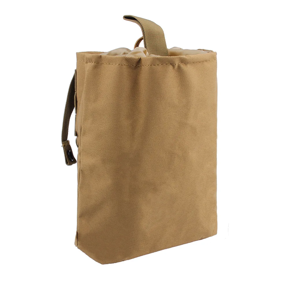 Tan Тактическая Сумка Molle, подсумок, подсумок для охоты, страйкбола, военного оружия, патронов, складной карманный ремень, поясная сумка - Цвет: Tan