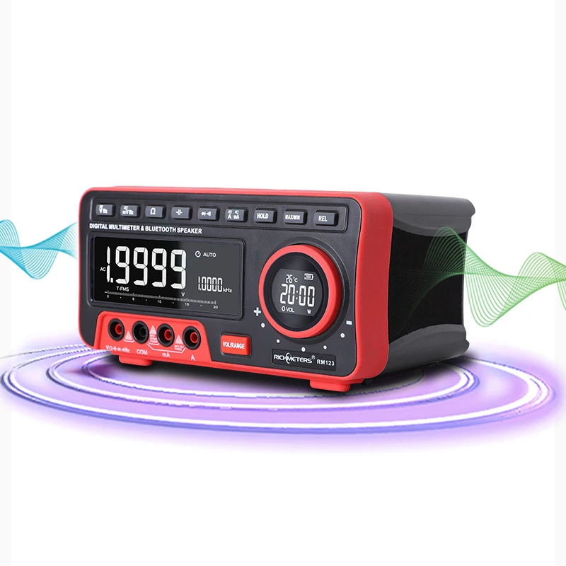 Цифровой мультиметр с Bluetooth 19999 вольтметр тестер зонды 1 2 м динамик