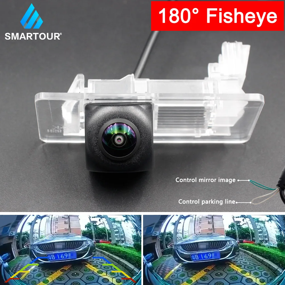 

SMARTOUR Night Vision Fisheye Lens Reverse Backup Camera For PASSAT Sagitar yeti LAVIDA Grand Touareg Sharan Bora Gran Santana