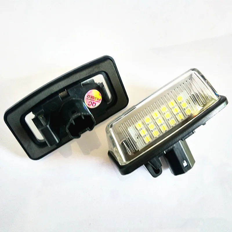 

2 светодиодный фонари для номерного знака без ошибок, белая сигнальная лампа, оригинальный автомобиль для Toyota Crown