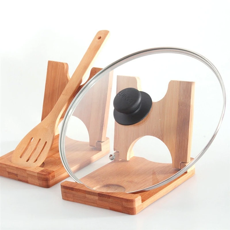 

Pan Pot Cover Lid Rack Stand Spoon Holder Stove Organizer Home Storage Soup Spoon Rests Kitchen Tools
