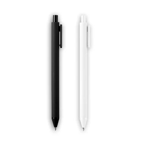 Гелевая ручка Youpin KACO, 0,5 мм, черные и белые чернила, длина письма 400 мм, для офиса, учебы