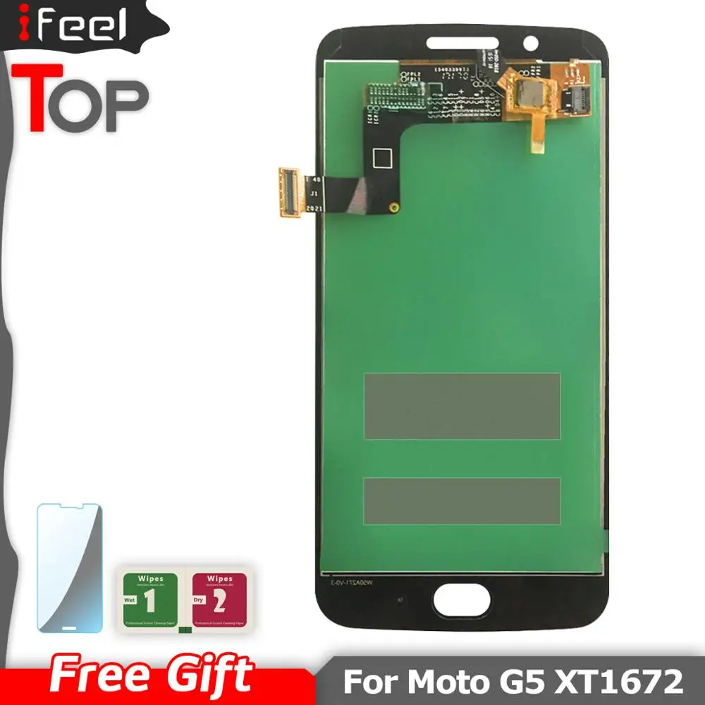 ЖК дисплей с сенсорным экраном и рамкой для Motorola Moto G5 XT1672 XT1670 XT1676|Экраны мобильных