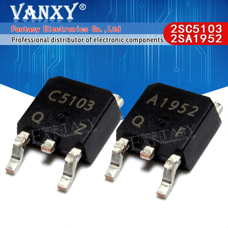 

5 пар 2SC5103 2safbto252 (5 шт. C5103 + 5 шт. a1952.) TO252