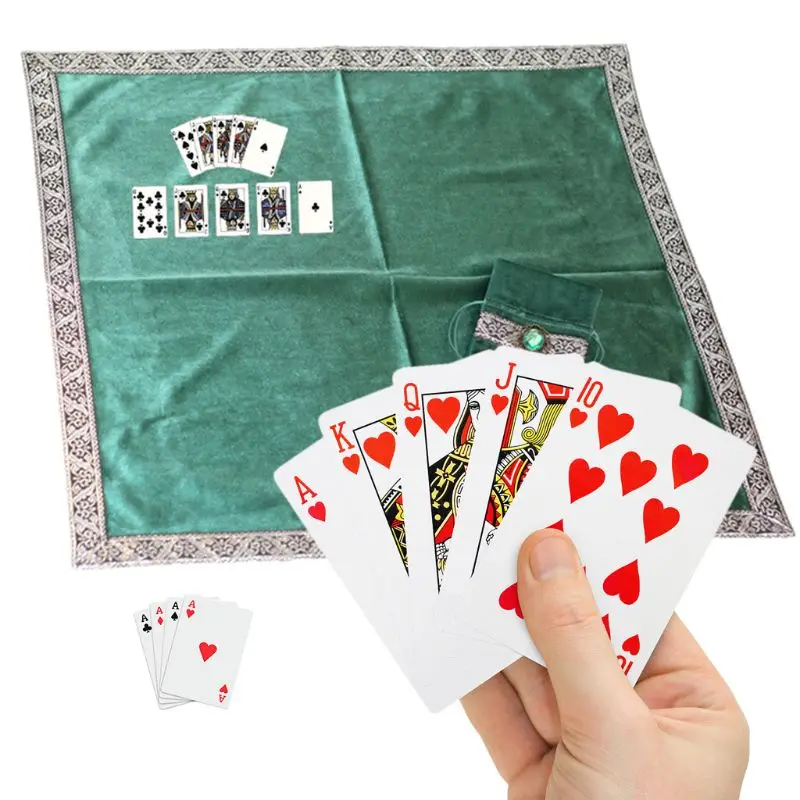 

Altar Tarot Cloth Velvet Tarot Cards Tablecloth with Bag Oracle Divination Playing Card Pad Board Game Accessories