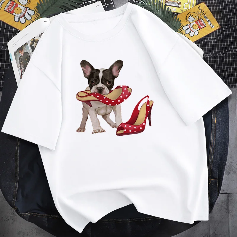 

2021 симпатичная Мужская футболка для маленьких йоркширских терьеров, женская летняя футболка, футболка для девочек с принтом милого ангела ...