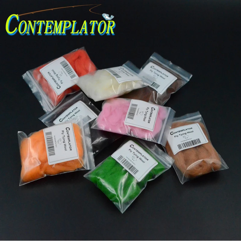 1 пакет лепбун шерстяной плавающий Краб узор материал для вязания мушек 14 цветов