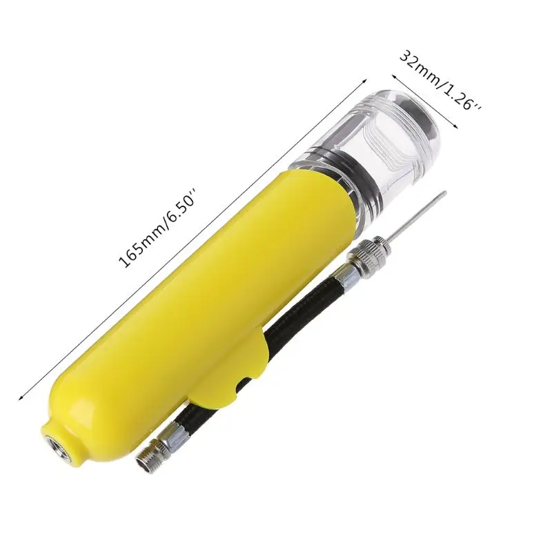 

Plastic Inflatable Ball Hand Air Pump With 3 Needles 2 Nozzles For Football Soccer Volleyball High Quality and Brand New