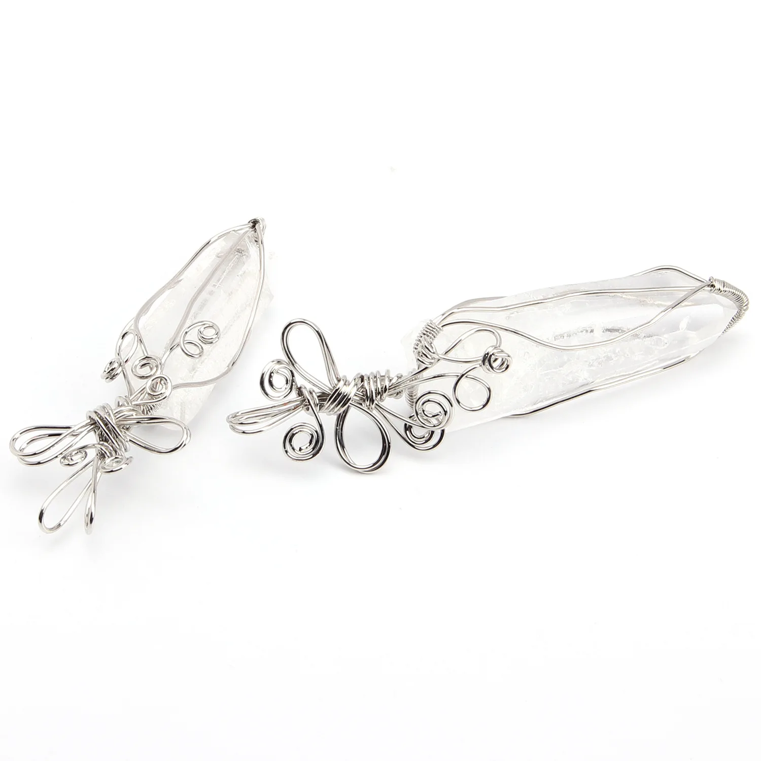 Натуральный кристаллический камень оригинальный подвеска ручной работы