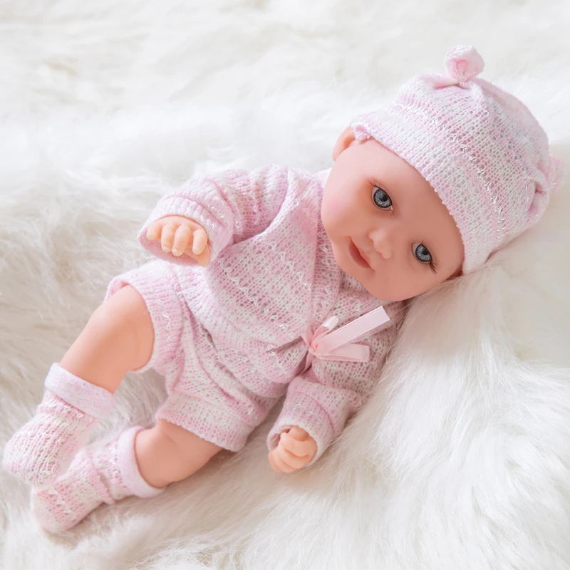 

Cute 11inch Full Silicone Baby Dolls 28cm Reborn Baby Silicona Doll Children Toy
