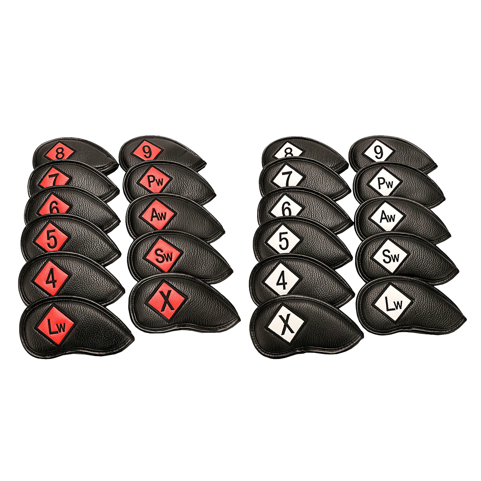 

11Pack Golf Iron Headcover Set with Number Applique Wedges Club Head Cover Guard Case Sport Golf Training Equipment Accessories