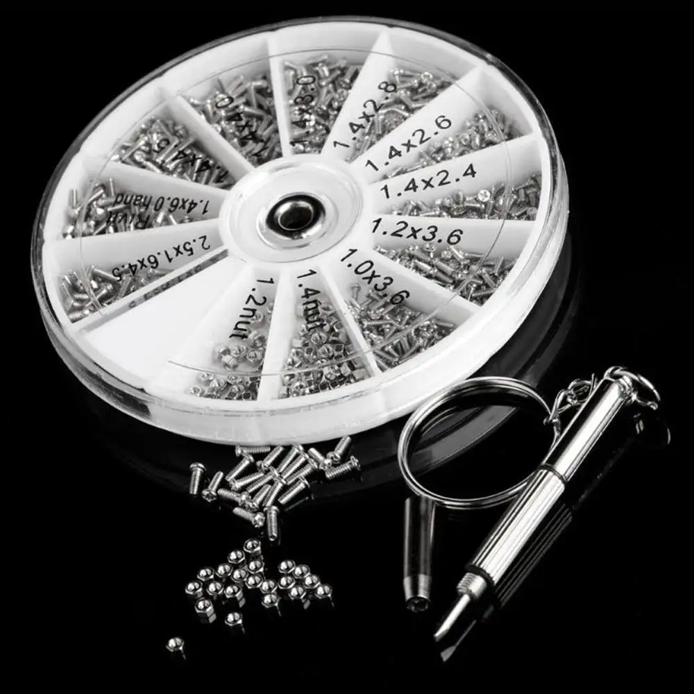 600 шт./компл. маленькие стальные винты 12 видов гаек ассортимент электроники 1 шт.