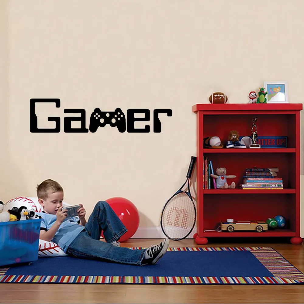 

Gamer Quotes Wall Sticker Vinyl Home Decor for Kids Boys Childrens Room Bedroom Gameroom Gaming Xbox Decals Mural Removable
