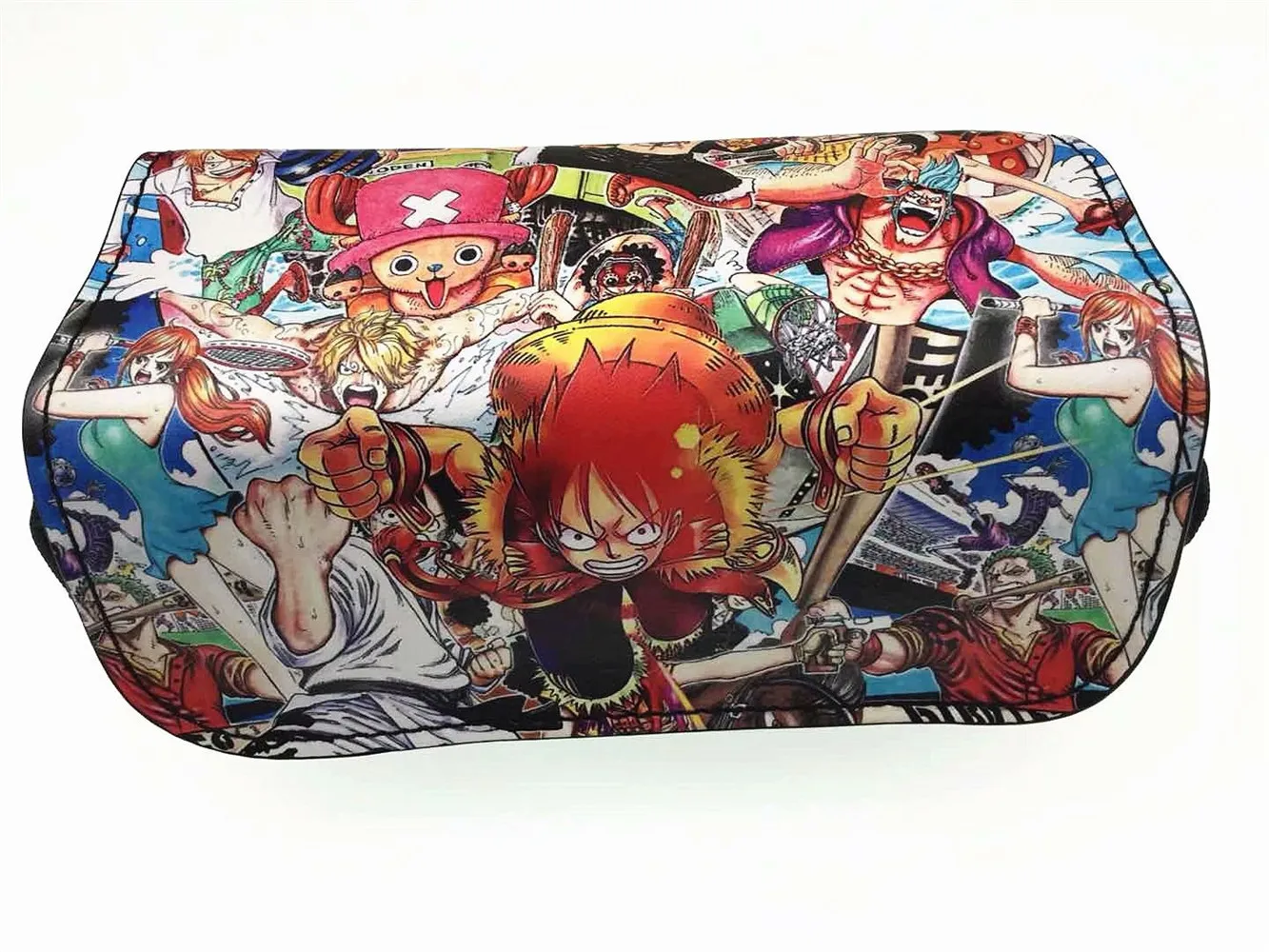 

Anime ONE PIECE PU/Canvas Cosmetic Bag Student Stationery Pencial Case/Bag Makeup Organizer Bag