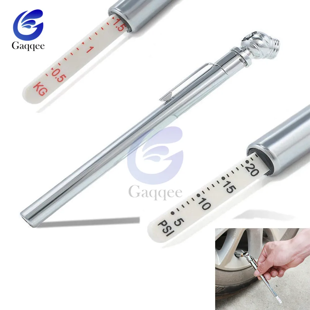 Портативная ручка для проверки давления воздуха в шинах 5-50 фунтов на квадратный