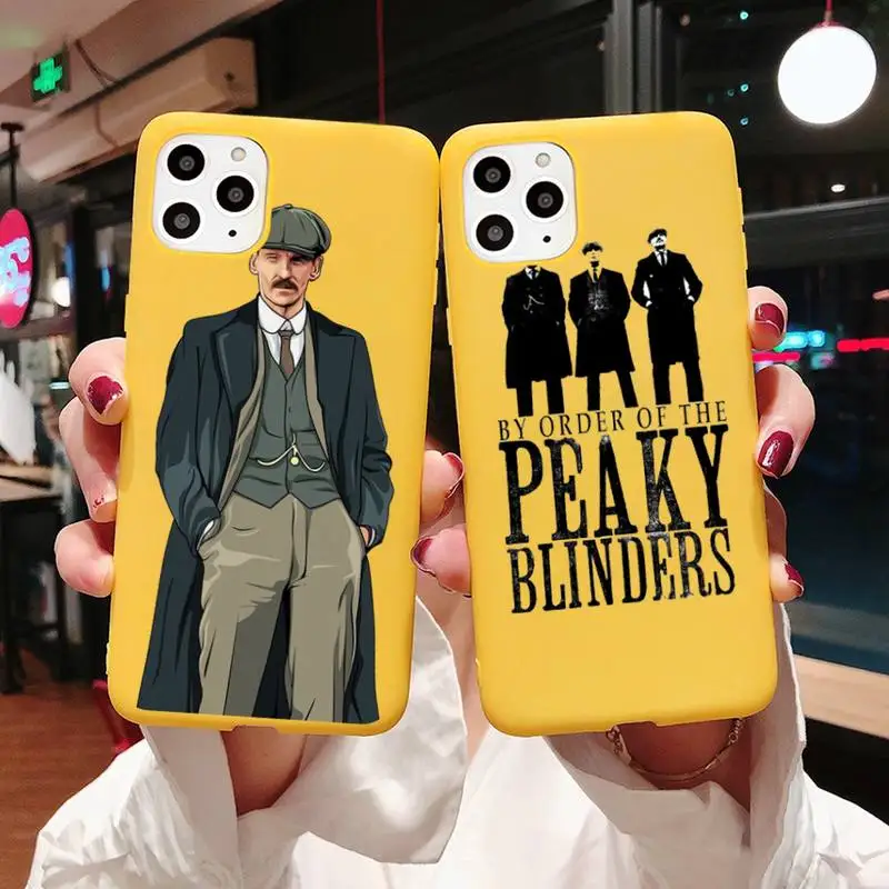 Peaky Blinders Thomas smoke крутой чехол для телефона желтого цвета iPhone 11 12 pro XS MAX 8 7 6 6S Plus X 5S SE