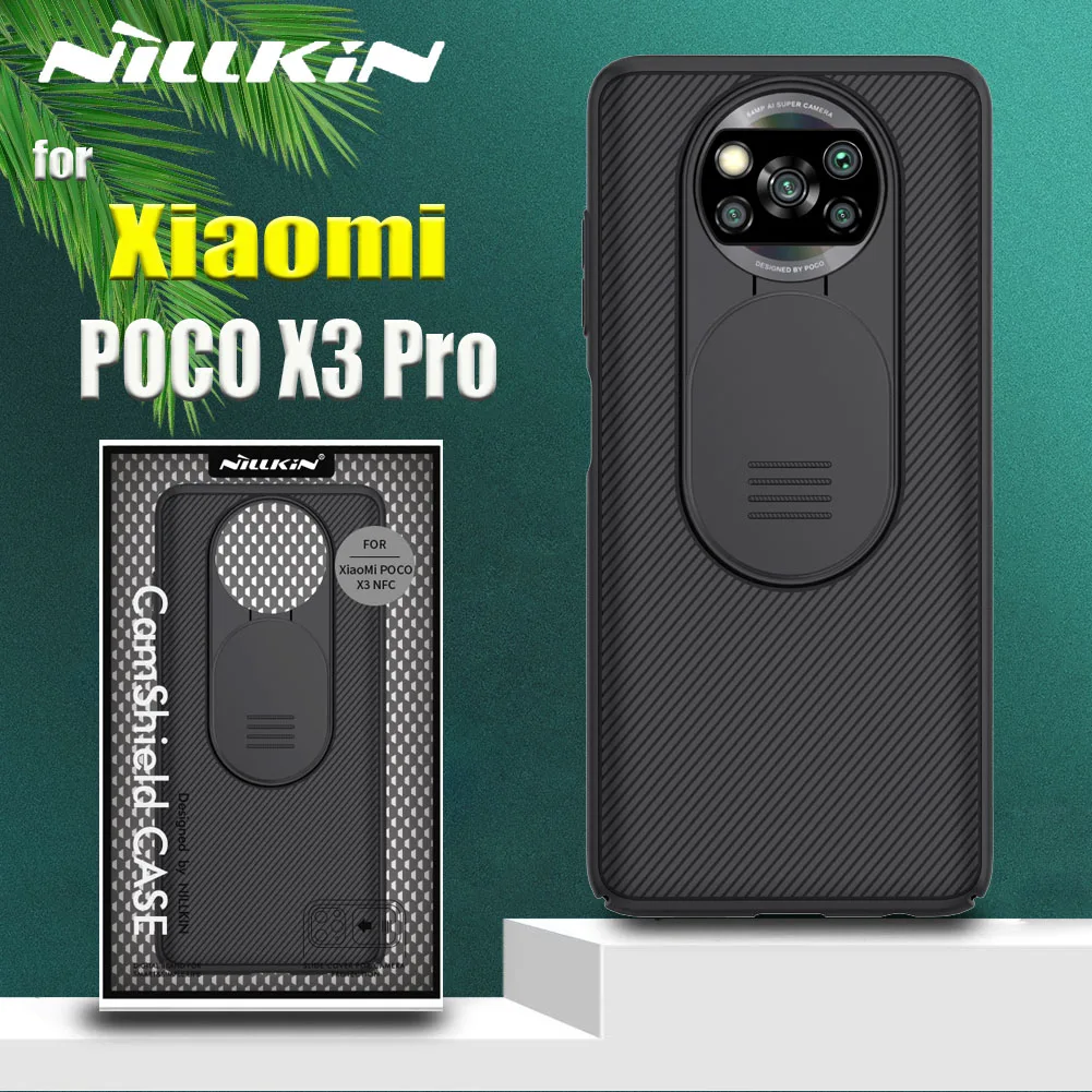 

for Xiaomi POCO X3 Pro Case Casing Nillkin Slide Camera Protection Lens Protect Privacy Shockproof Cover on POCO X3 Pro Funda