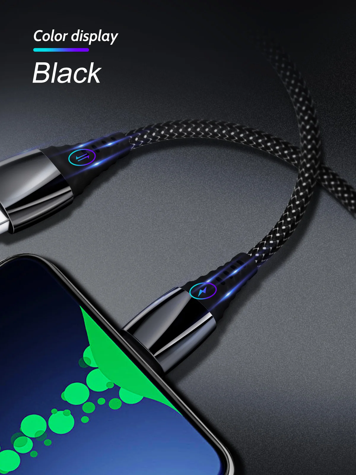 Usb-кабель FONKEN 5A type C для быстрой зарядки телефона USB C шнур 0,3 м 1 м нейлоновый Плетеный Универсальный зарядный кабель type-C для передачи данных