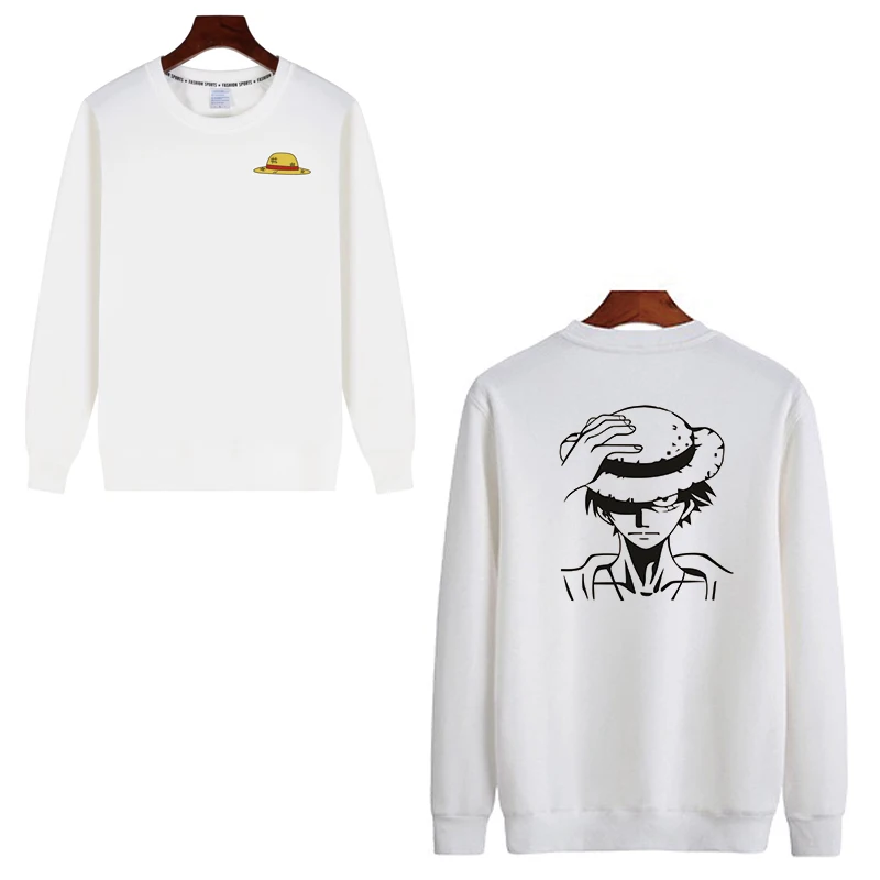 One piece offwhite Мужская Толстовка Повседневная с принтом и круглым вырезом в стиле хип